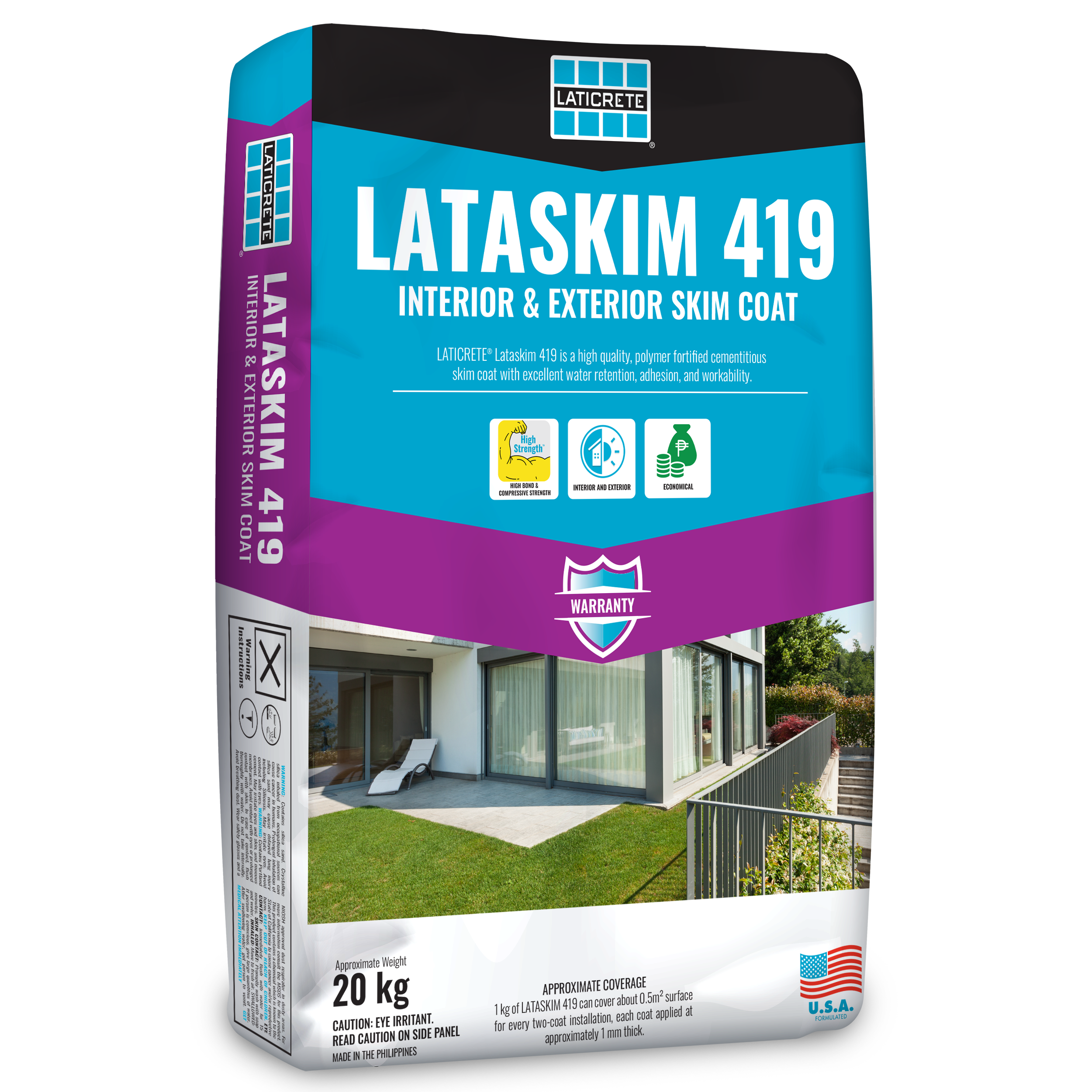 LATASKIM 419 Polymer-Fortified Cementitious Skim Coat