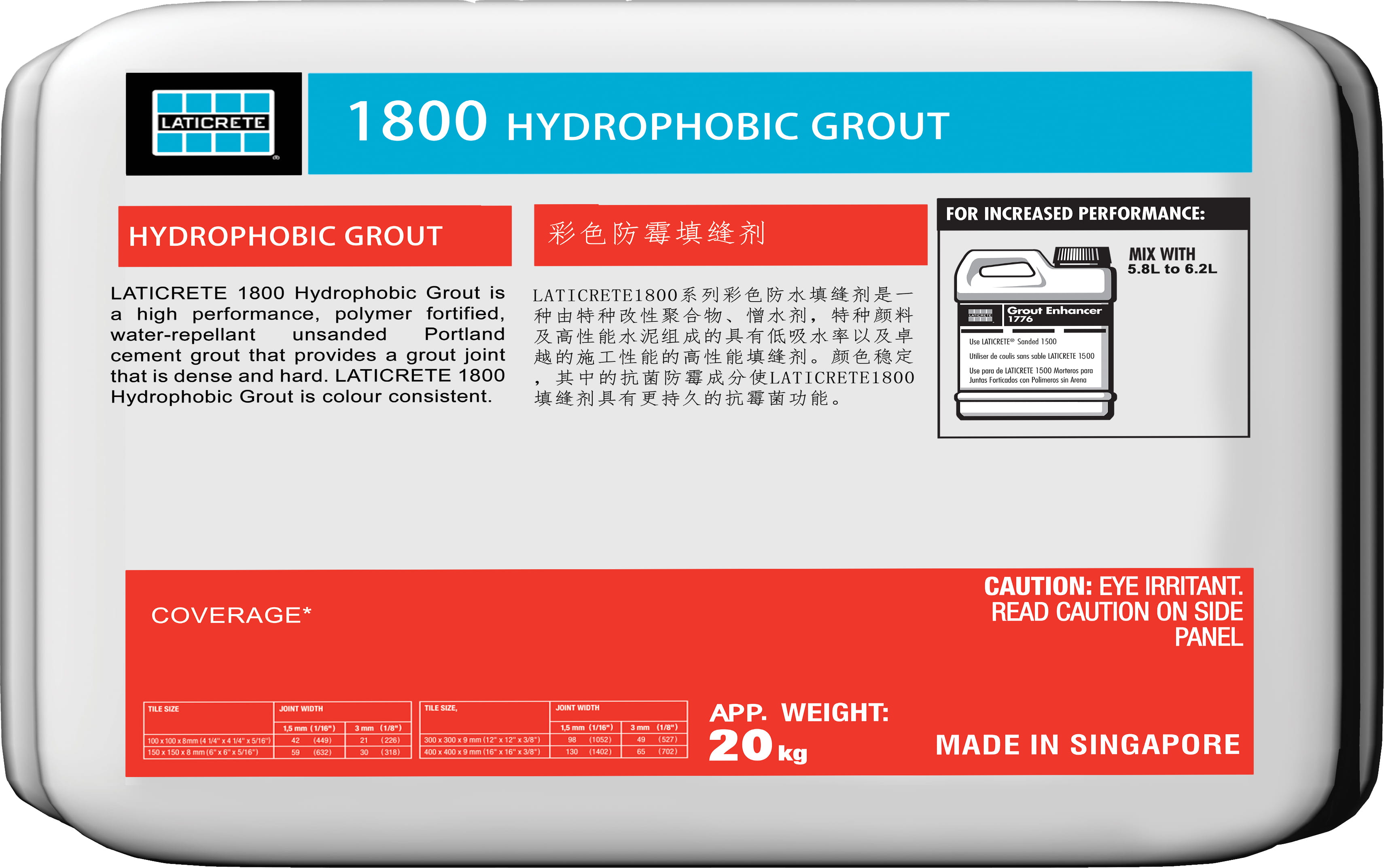 1800 Hydrophobic Grout